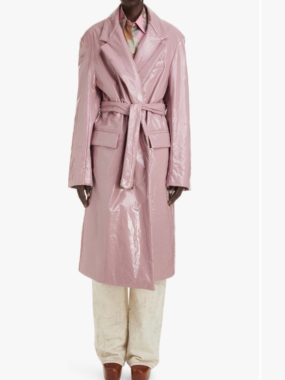 Dries Van Noten Rambling Coated Trench Coat